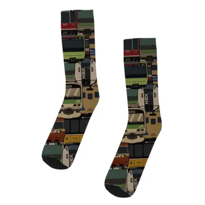 Tokyo-Tiger Retro Japanese Train Socks