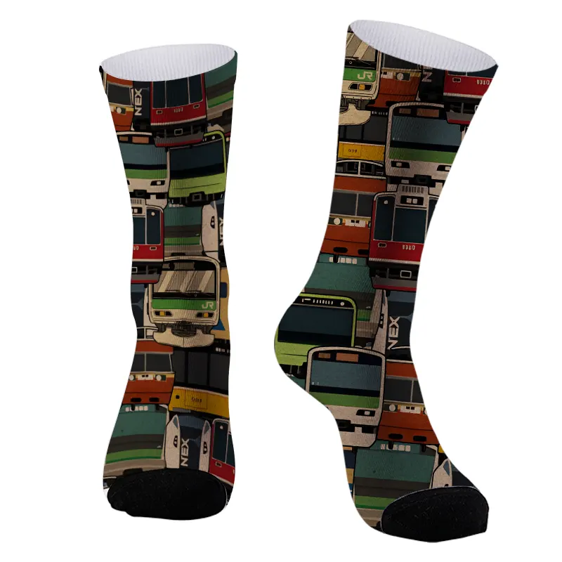 Tokyo-Tiger Retro Japanese Train Socks