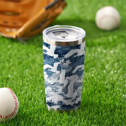 Tokyo-Tiger Seabird Wave 20oz Tumbler
