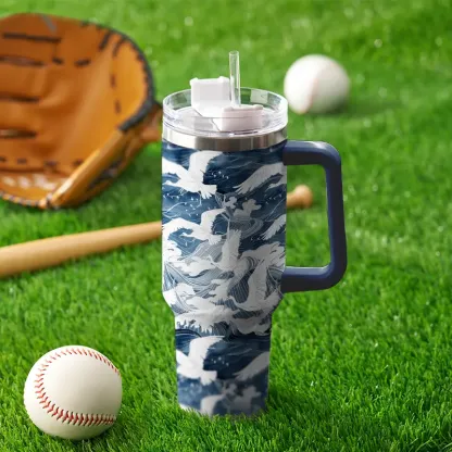 Tokyo-Tiger Seabird Wave 40oz Tumbler