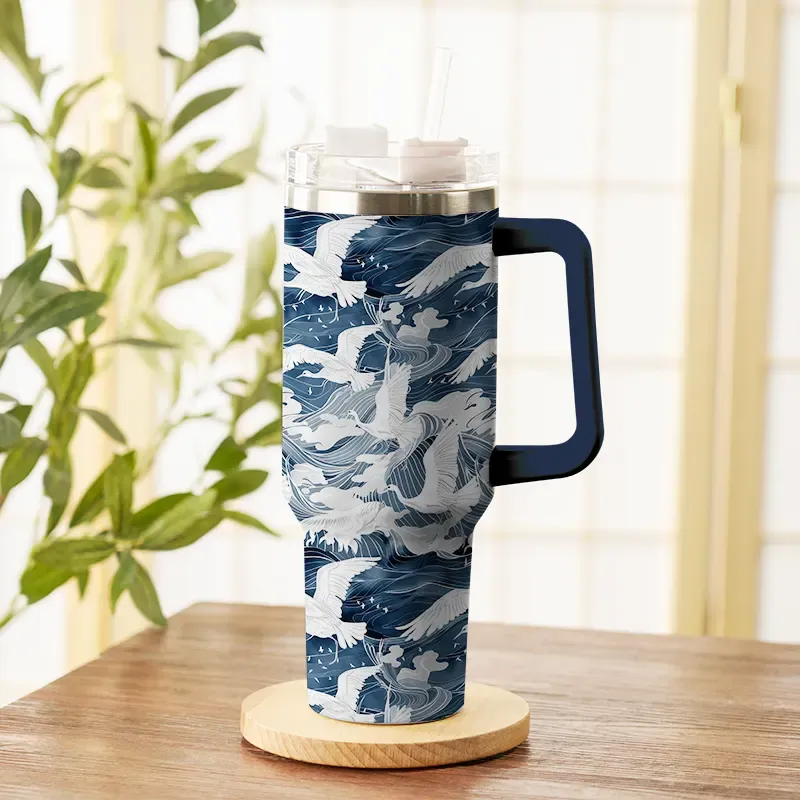 Tokyo-Tiger Seabird Wave 40oz Tumbler