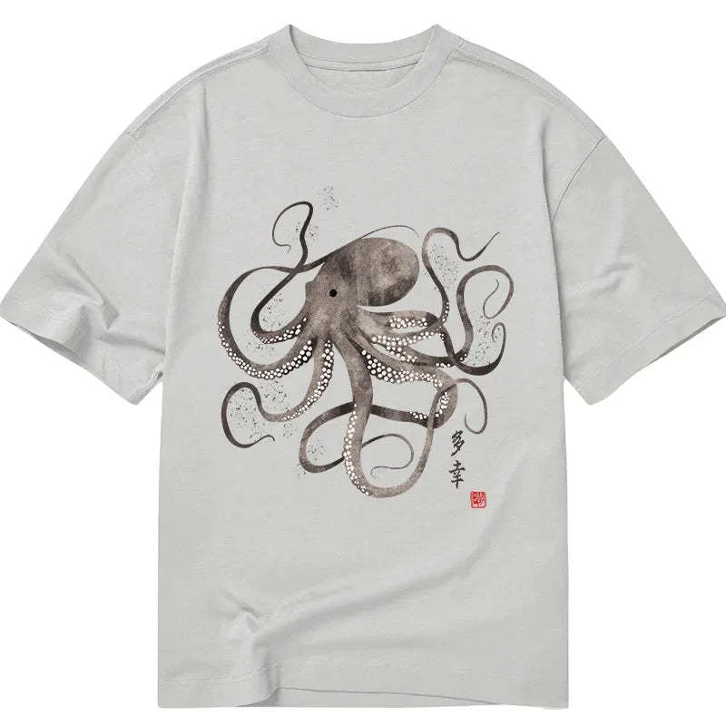 Tokyo-Tiger Octopus Japanese Calligraphy Classic T-Shirt