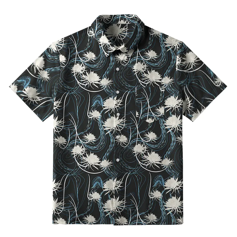 Tokyo-Tiger Graceful Daisy Button-up Shirt Sale