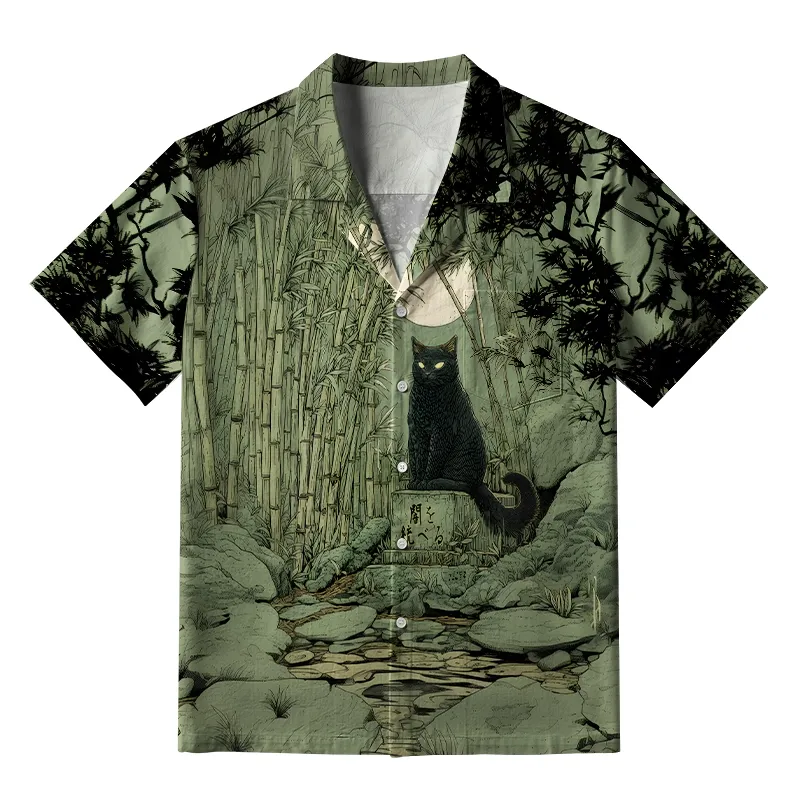 Tokyo-Tiger The Great Wave Off Crane Aloha Hawaiian Shirt Sale