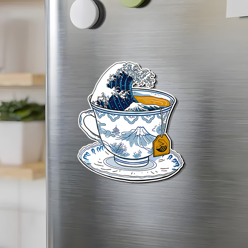 Tokyo-Tiger The Great Kanagawa Tea Wave Fridge Magnet Sale