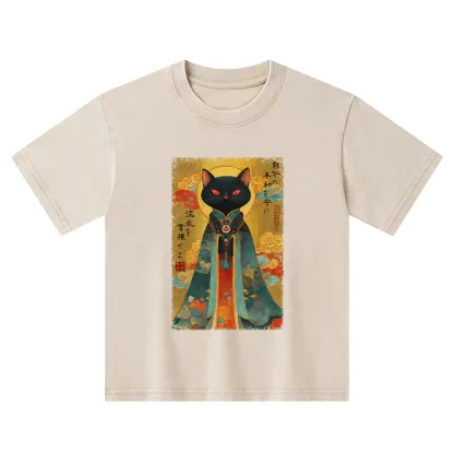 Tokyo-Tiger Master Your Chaos, Protect Your Peace Kids Washed T-Shirt