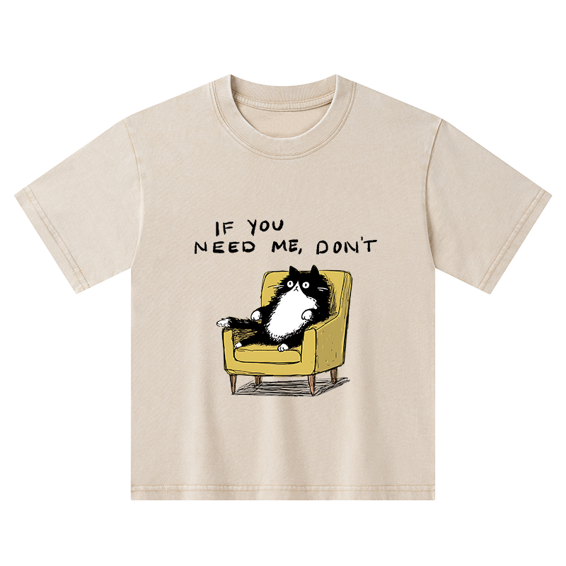 Tokyo-Tiger Unavailable Cat Kids Washed T-Shirt