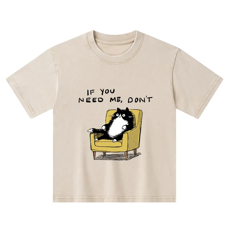 Tokyo-Tiger Unavailable Cat Kids Washed T-Shirt