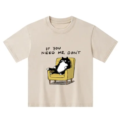 Tokyo-Tiger Unavailable Cat Kids Washed T-Shirt