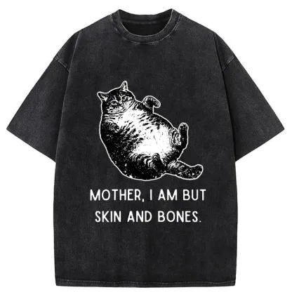 Tokyo-Tiger Overweight Cat And Its Doting Owner Washed T-Shirt