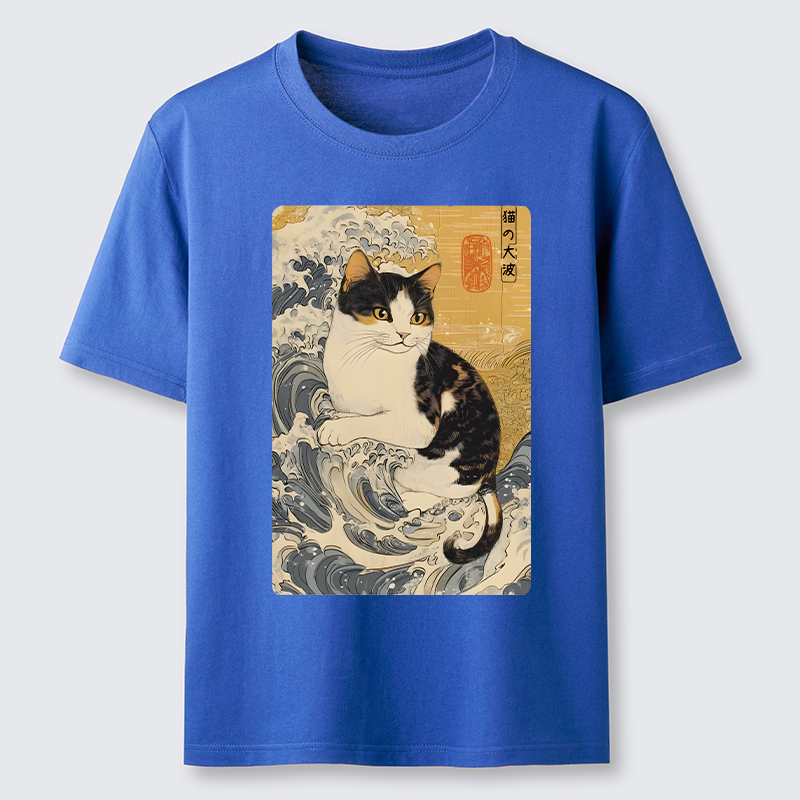 Tokyo-Tiger Surfing Cat Classic T-Shirt