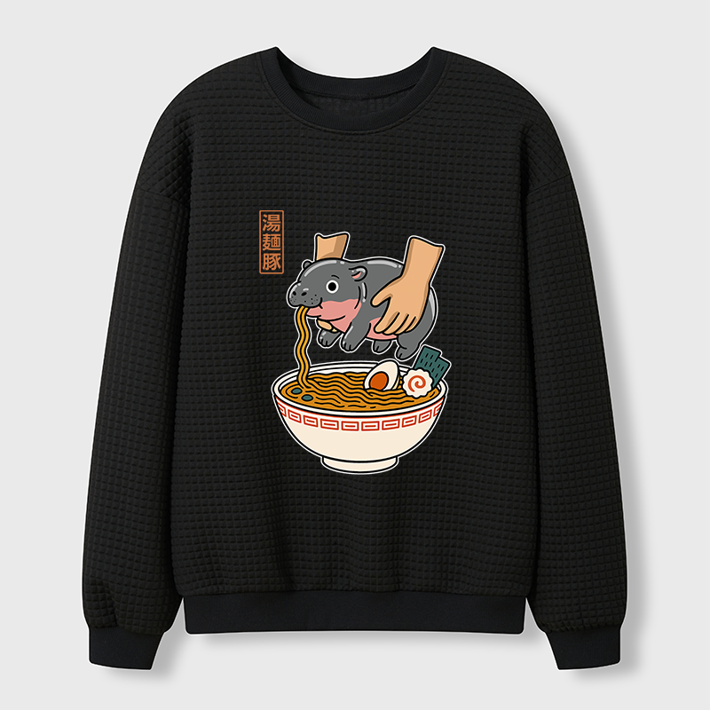 Tokyo-Tiger Noodles Got Me Waffle Sweatshirt