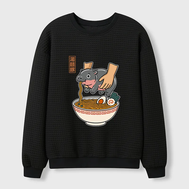 Tokyo-Tiger Noodles Got Me Waffle Sweatshirt