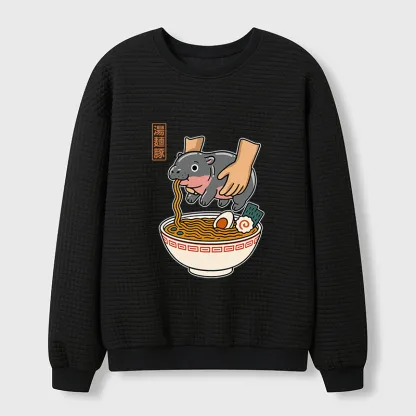 Tokyo-Tiger Noodles Got Me Waffle Sweatshirt