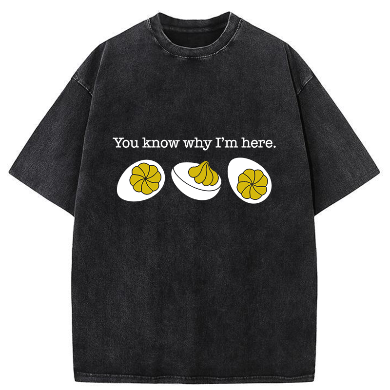 Tokyo-Tiger Deviled-Eggs Funny Washed T-Shirt
