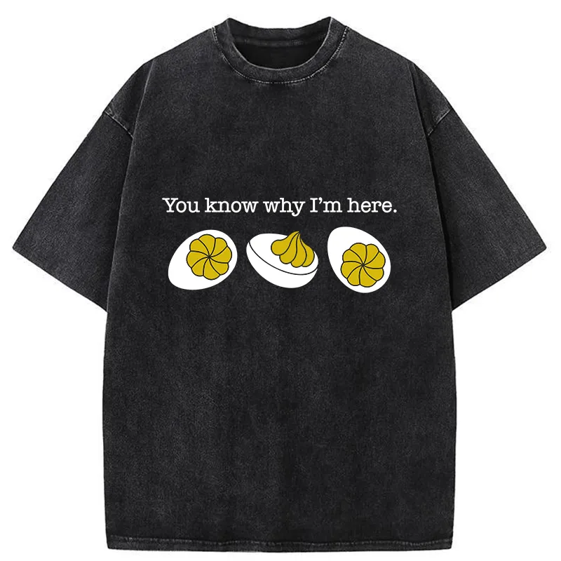 Tokyo-Tiger Deviled-Eggs Funny Washed T-Shirt