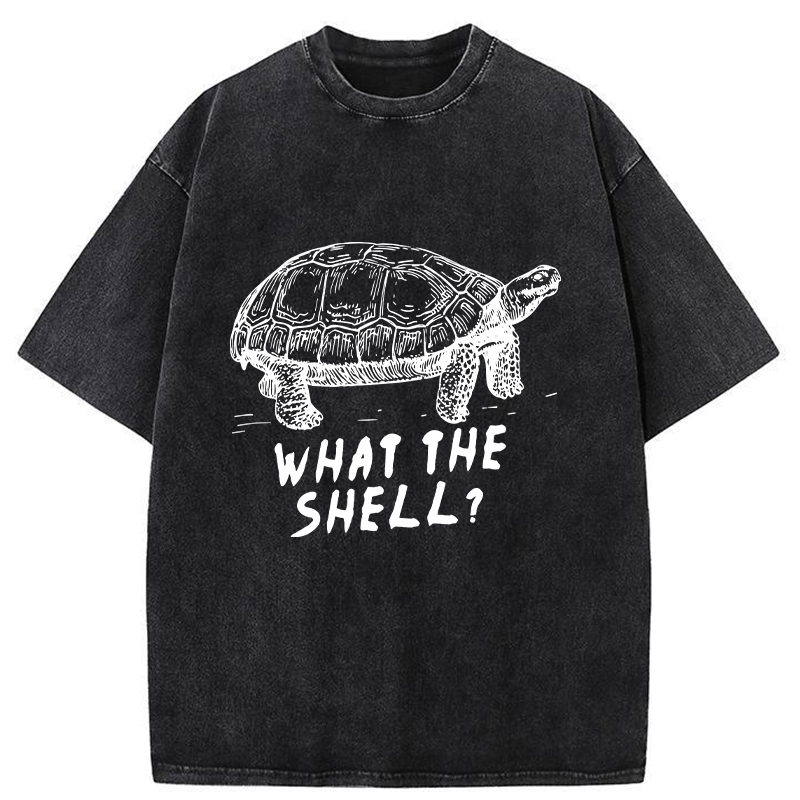 Tokyo-Tiger Funny What The Hell ?Washed T-Shirt