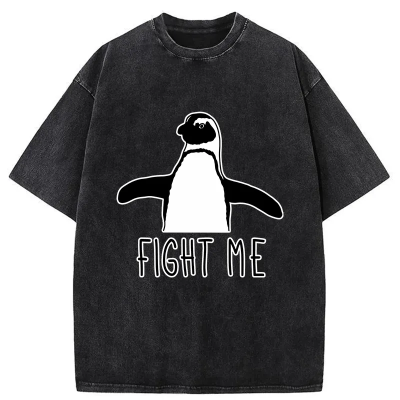 Tokyo-Tiger Fighting Penguins Washed T-Shirt