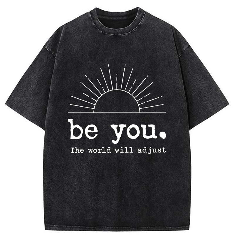 Tokyo-Tiger Be You The World Will Adjust Washed T-Shirt