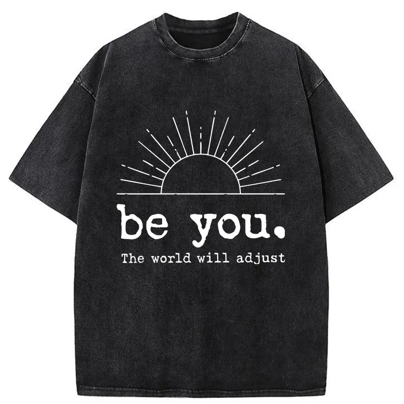 Tokyo-Tiger Be You The World Will Adjust Washed T-Shirt