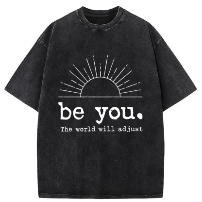 Tokyo-Tiger Be You The World Will Adjust Washed T-Shirt