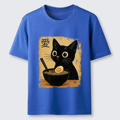 Tokyo-Tiger The Black Cat Ate Ramen Classic T-Shirt