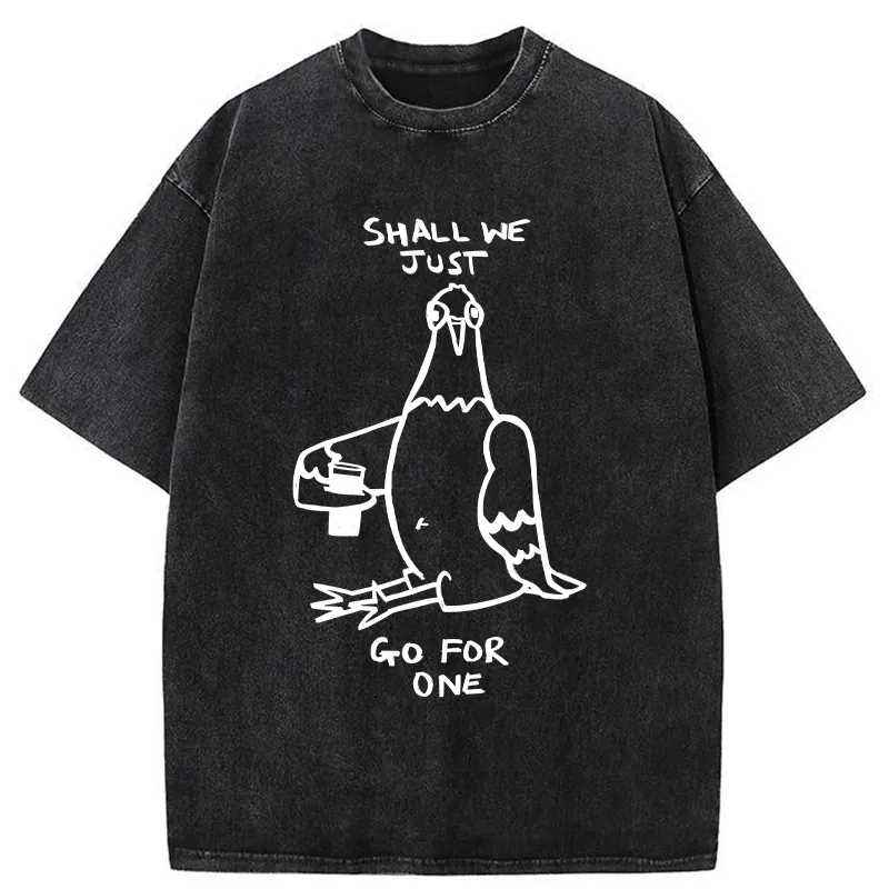 Tokyo-Tiger Go Have A Drink With The Pigeons Washed T-Shirt