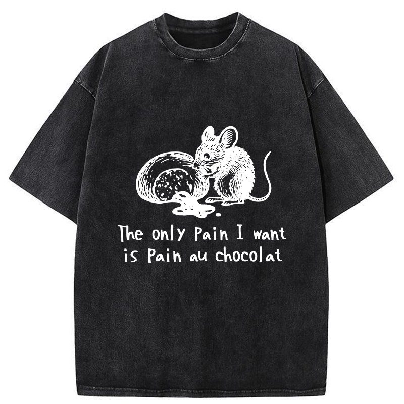 Tokyo-Tiger Chocolat Chocolate Bread Washed T-Shirt