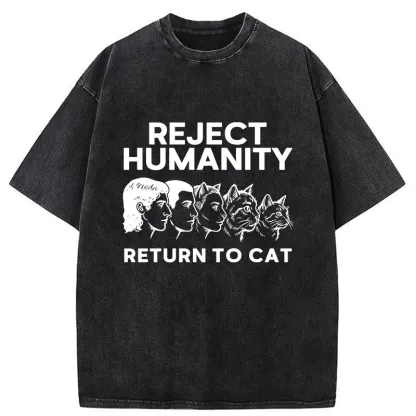 Tokyo-Tiger Return The Cat Washed T-Shirt