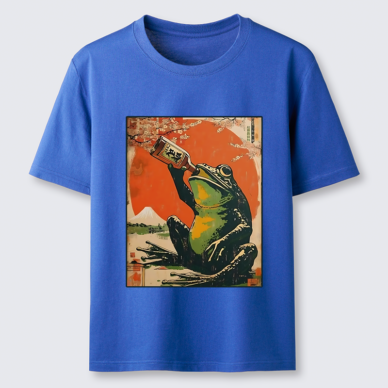 Tokyo-Tiger Frog Drinking Beer Classic T-Shirt