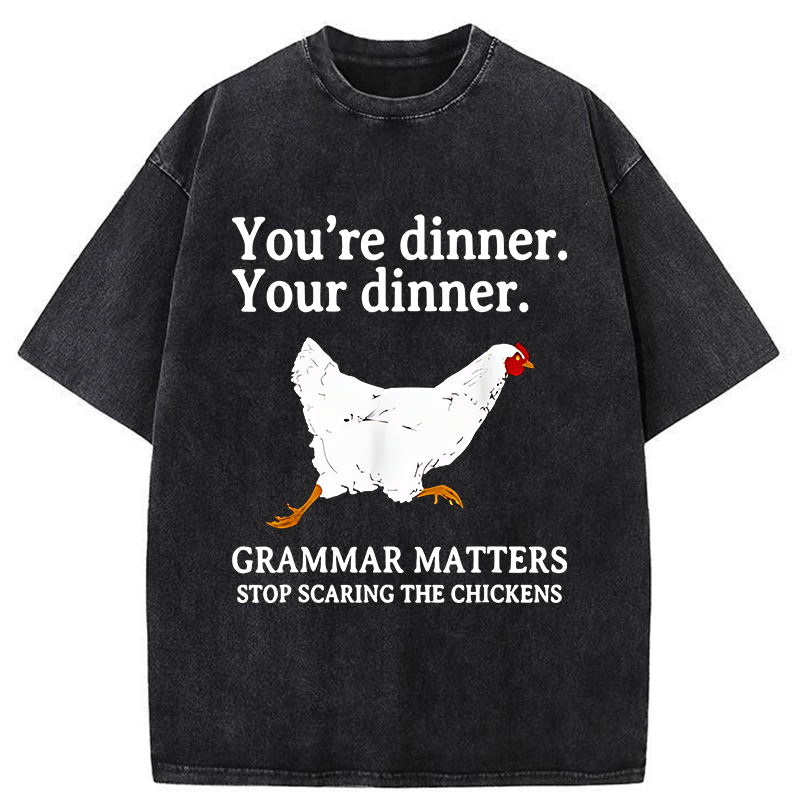 Tokyo-Tiger Don't Scare The Chickens Washed T-Shirt