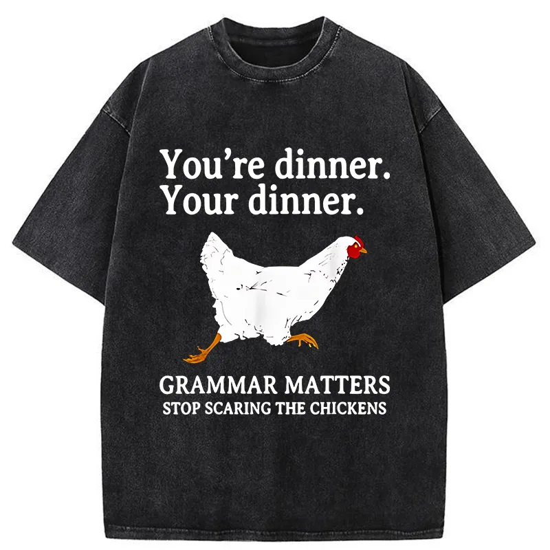 Tokyo-Tiger Don't Scare The Chickens Washed T-Shirt