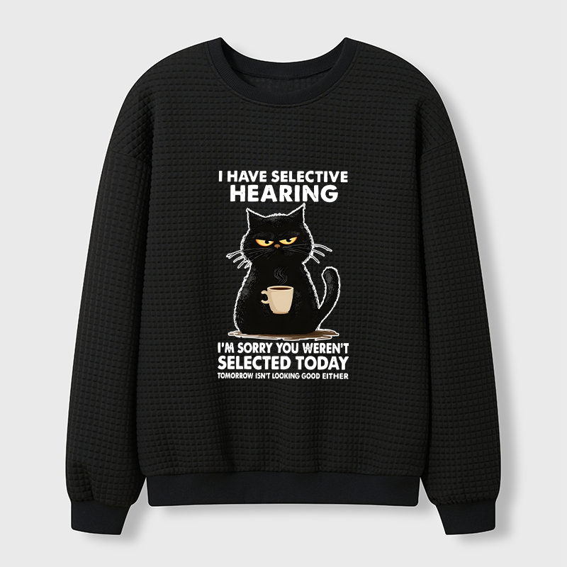 Tokyo-Tiger Not Selected Today Waffle Sweatshirt