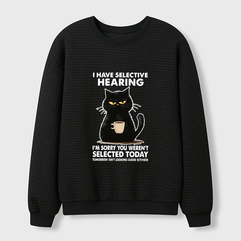 Tokyo-Tiger Not Selected Today Waffle Sweatshirt