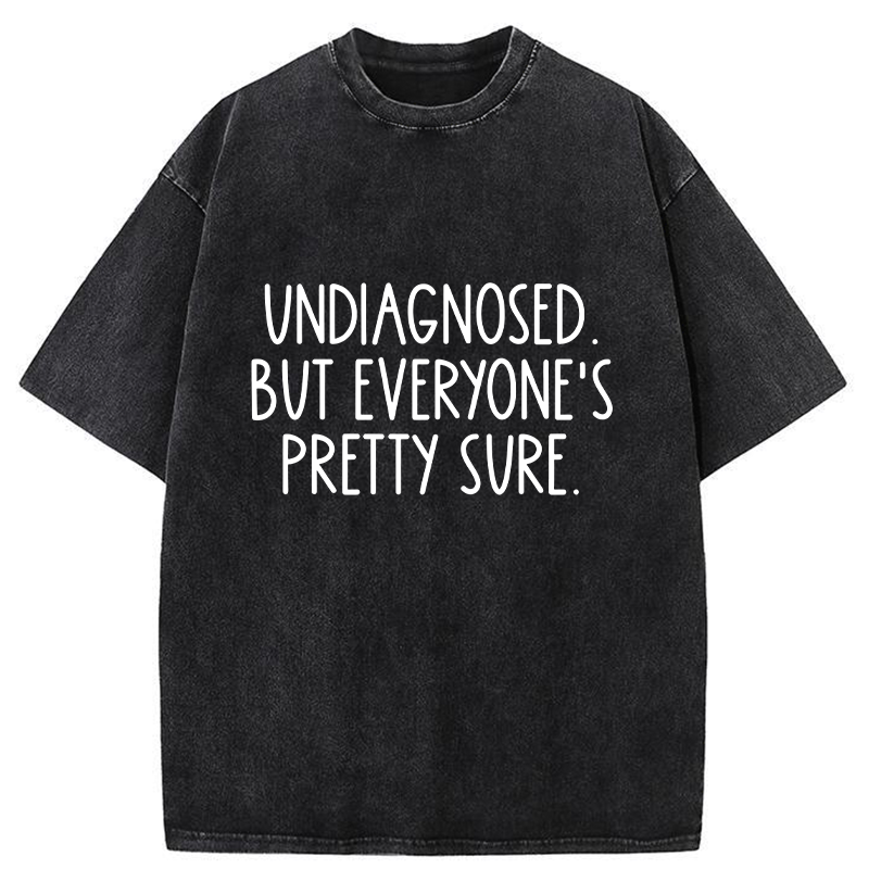 Tokyo-Tiger Self-diagnosed Illness Funny Washed T-Shirt