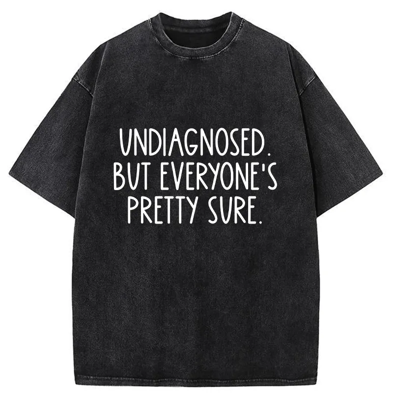 Tokyo-Tiger Self-diagnosed Illness Funny Washed T-Shirt