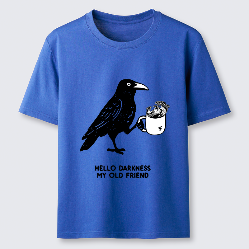 Tokyo-Tiger Crow Drinking Black Coffee Funny Classic T-Shirt