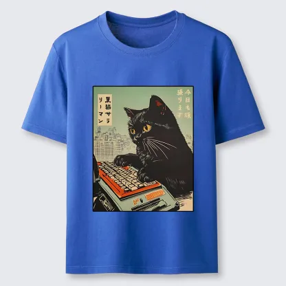 Tokyo-Tiger Cat Typing Classic T-Shirt