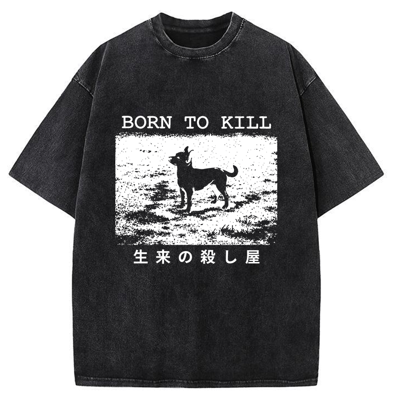 Tokyo-Tiger Chihuahuas Are Natural Killers Washed T-Shirt