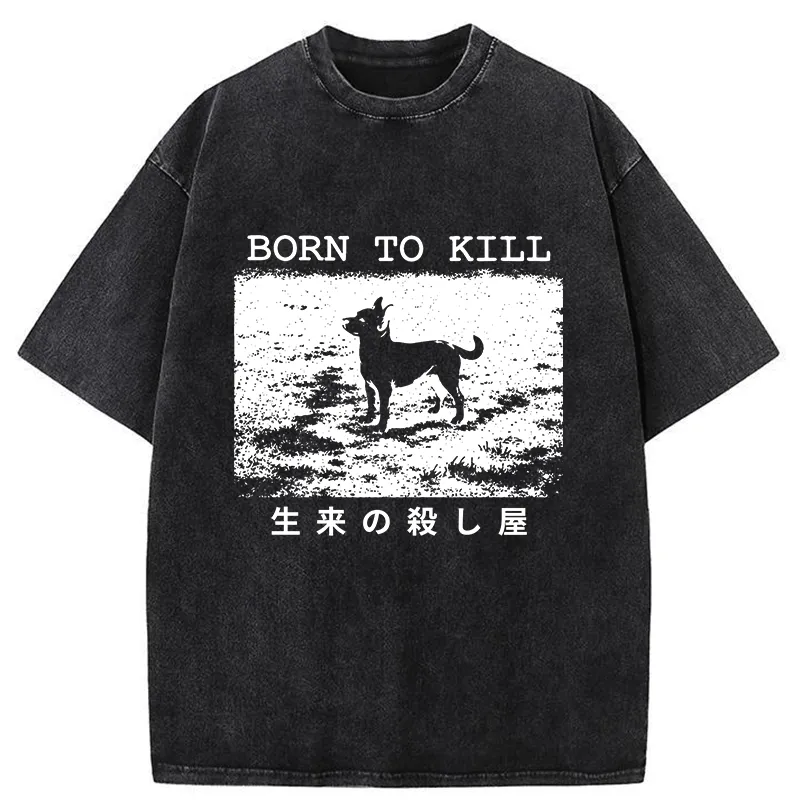 Tokyo-Tiger Chihuahuas Are Natural Killers Washed T-Shirt