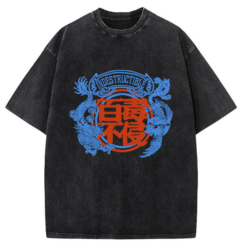 Tokyo-Tiger Indestructible Kanji Washed T-Shirt