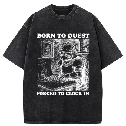 Tokyo-Tiger Loss Of Freedom Due To Work Washed T-Shirt