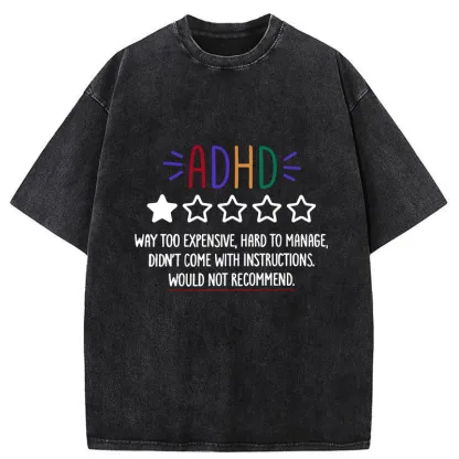 Tokyo-Tiger Evaluate ADHD Washed T-Shirt