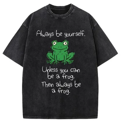 Tokyo-Tiger You Can Also Be A Frog Washed T-Shirt