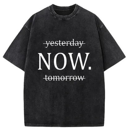 Tokyo-Tiger Cherish The Present Washed T-Shirt