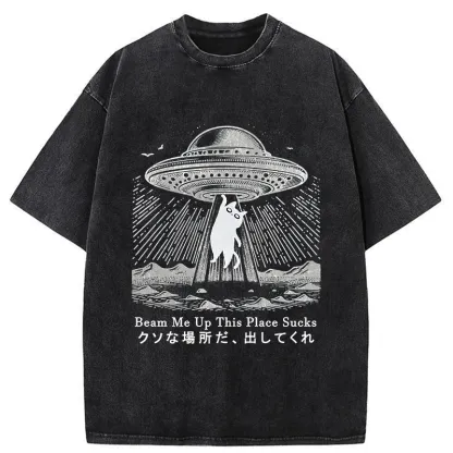 Tokyo-Tiger Please Take Me Away Washed T-Shirt