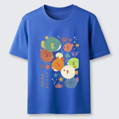 Tokyo-Tiger Japanese Fish Kanji Classic T-Shirt