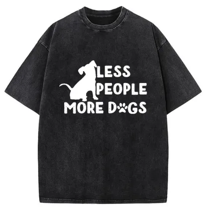Tokyo-Tiger Fewer People More Dogs Washed T-Shirt
