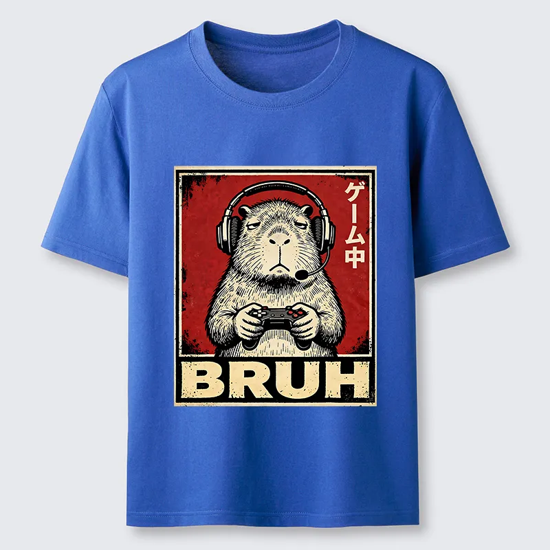 Tokyo-Tiger Funny Capybara Playing Games Classic T-Shirt