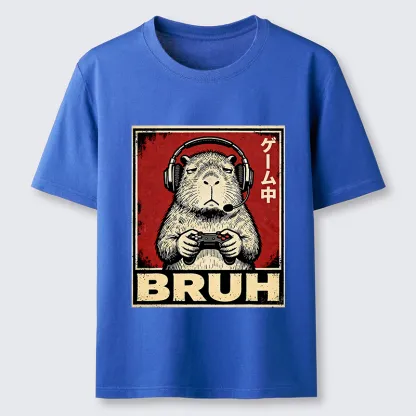 Tokyo-Tiger Funny Capybara Playing Games Classic T-Shirt